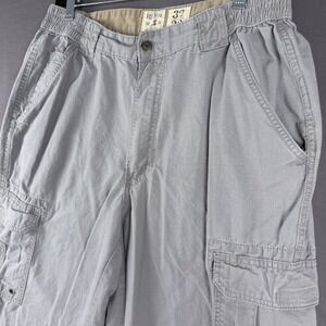 RedHead Brand Co. Men's Gray Ripstop Cotton Cargo Pants 32" Waist Straight Fit